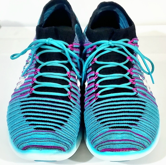 NIKE FREE RN MOTION FLYKNIT RUNNING SHOES. WOMENS Sz:8.5 LIKE NEW! LIGHTWEIGHT - Picture 4 of 11